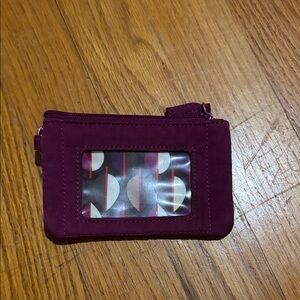 Vera Bradley Burgundy Card Holder